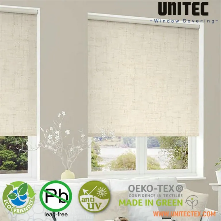 Linen Roller Blinds Natural linen roller blinds Linen Look roller