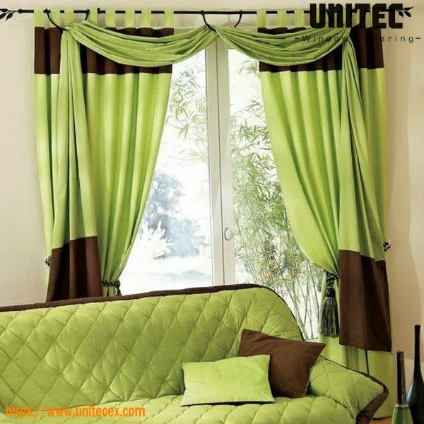 green curtains fabric manufacturer