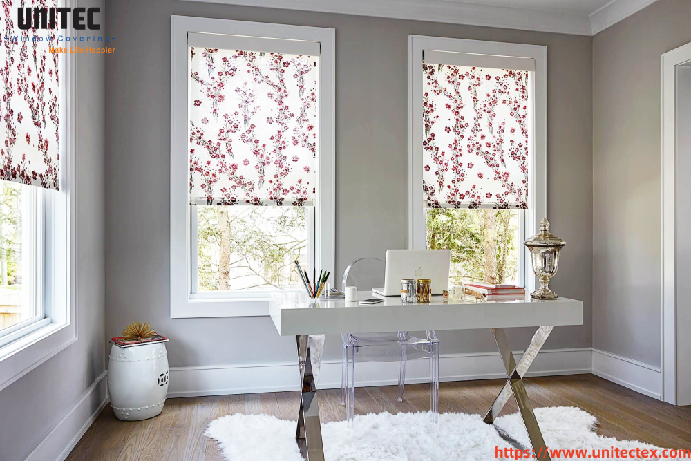 curtains over roller blinds